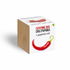Cayenne red chili paprika növényem fa kaspóban Cayenne red chili paprika növényem fa kaspóban
